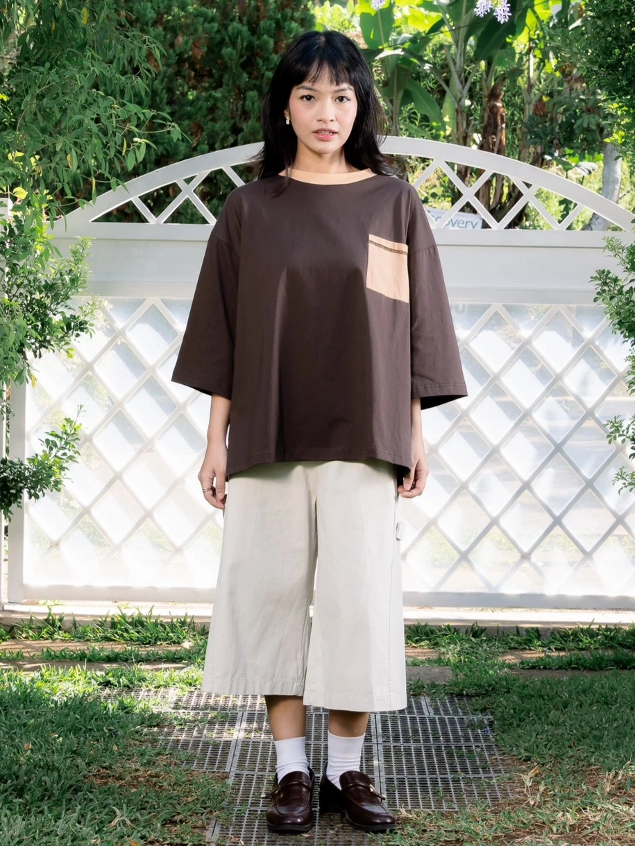 Renoa Boxy T-Shirt Boxy Coffee