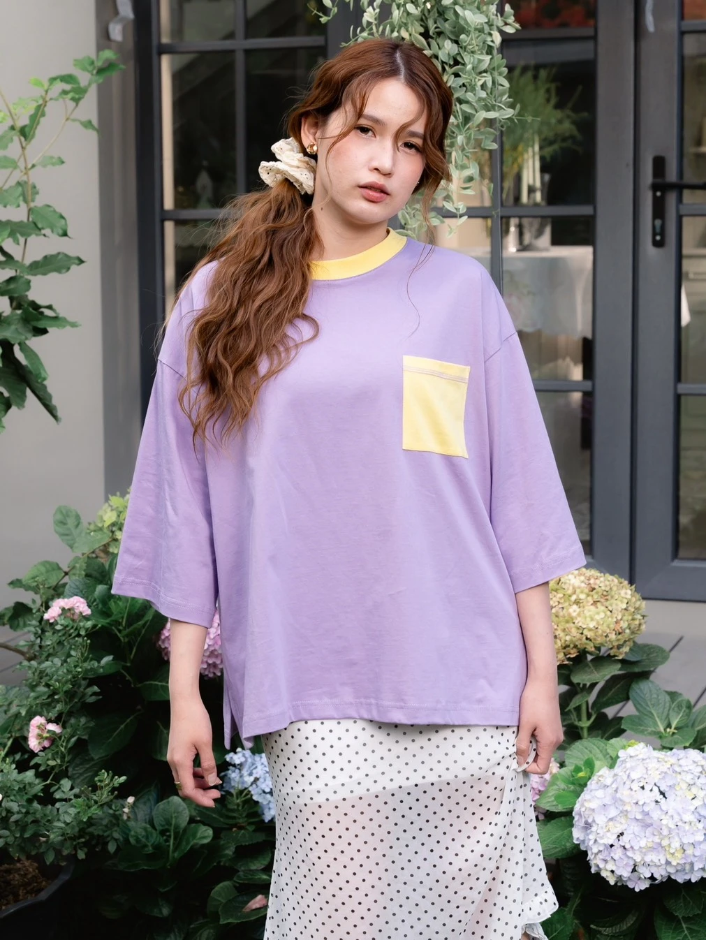 Renoa Boxy T-Shirt Boxy Purple