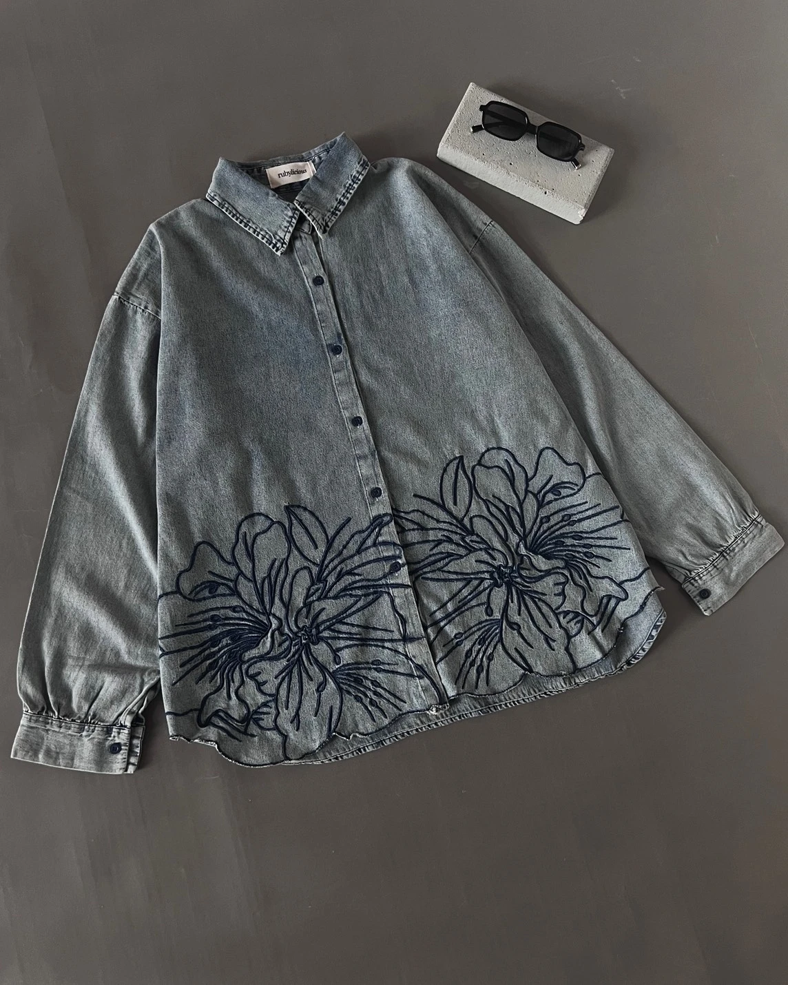 Alternative view of Raviva Denim Shirt Kode 14157 Acid