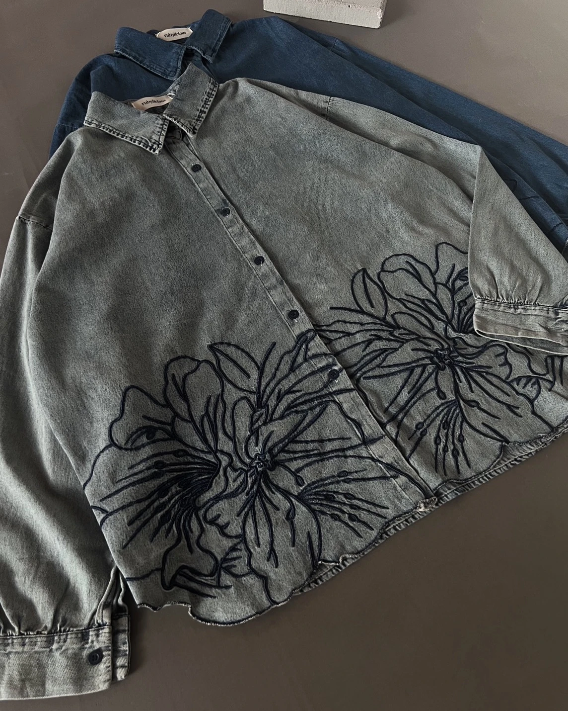 Raviva Denim Shirt Kode 14157 Acid - Image 3