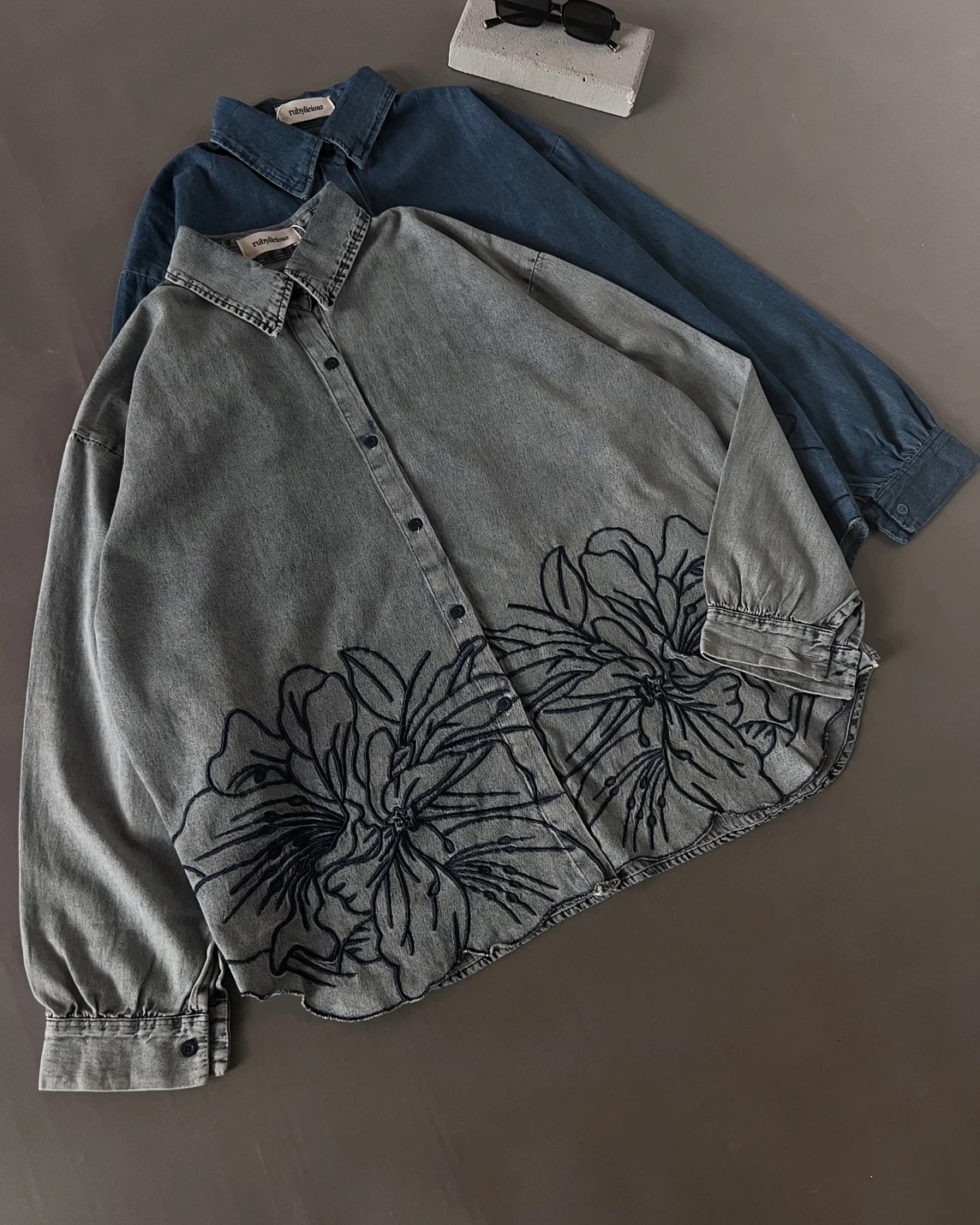 Raviva Denim Shirt Kode 14157 Acid - Image 5