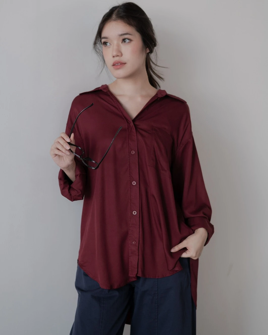 Alternative view of Rivka Shirt Kode 26278 Maroon
