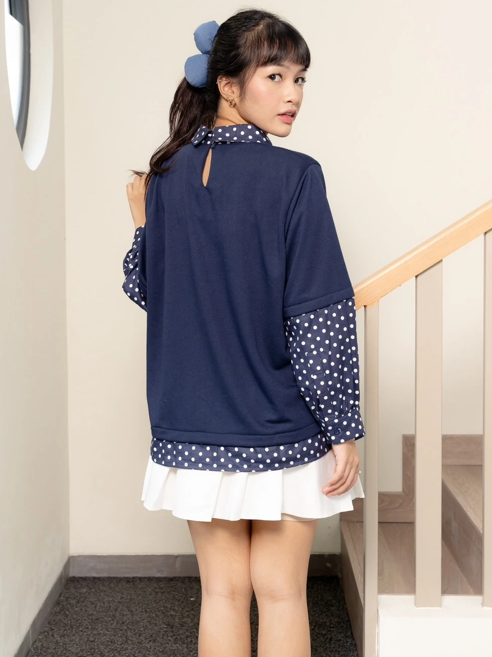 Alternative view of Shoera Blouse Kode 26464 Navy