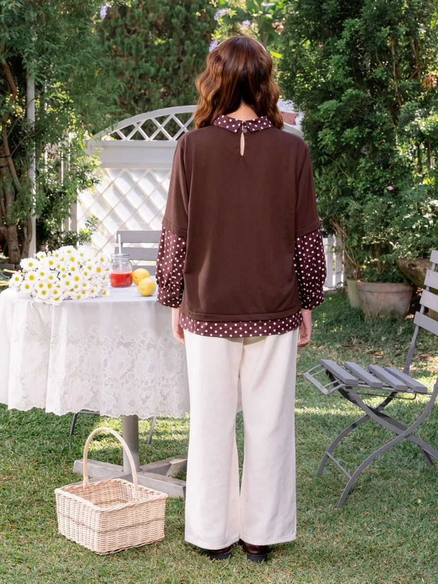 Shoera Blouse Kode 26464 Coffee - Image 3
