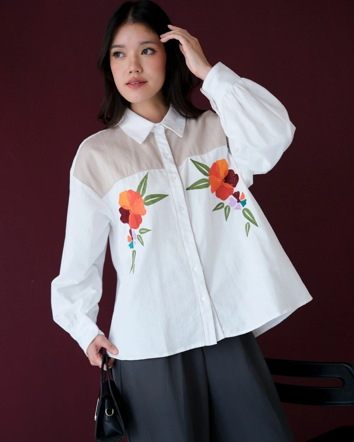 Pricia Shirt Kode 80145 Beige
