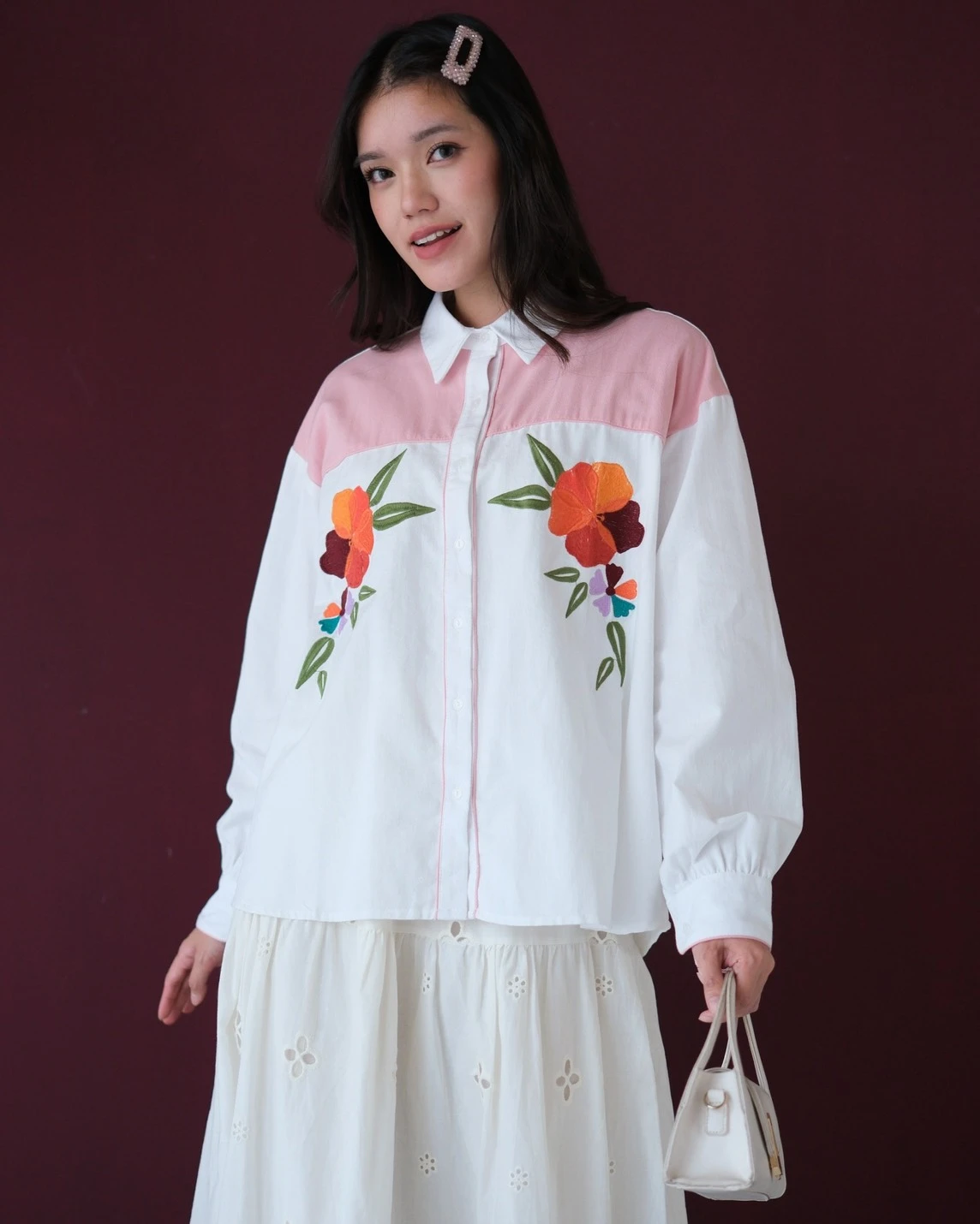 Pricia Shirt Kode 80145 Pink