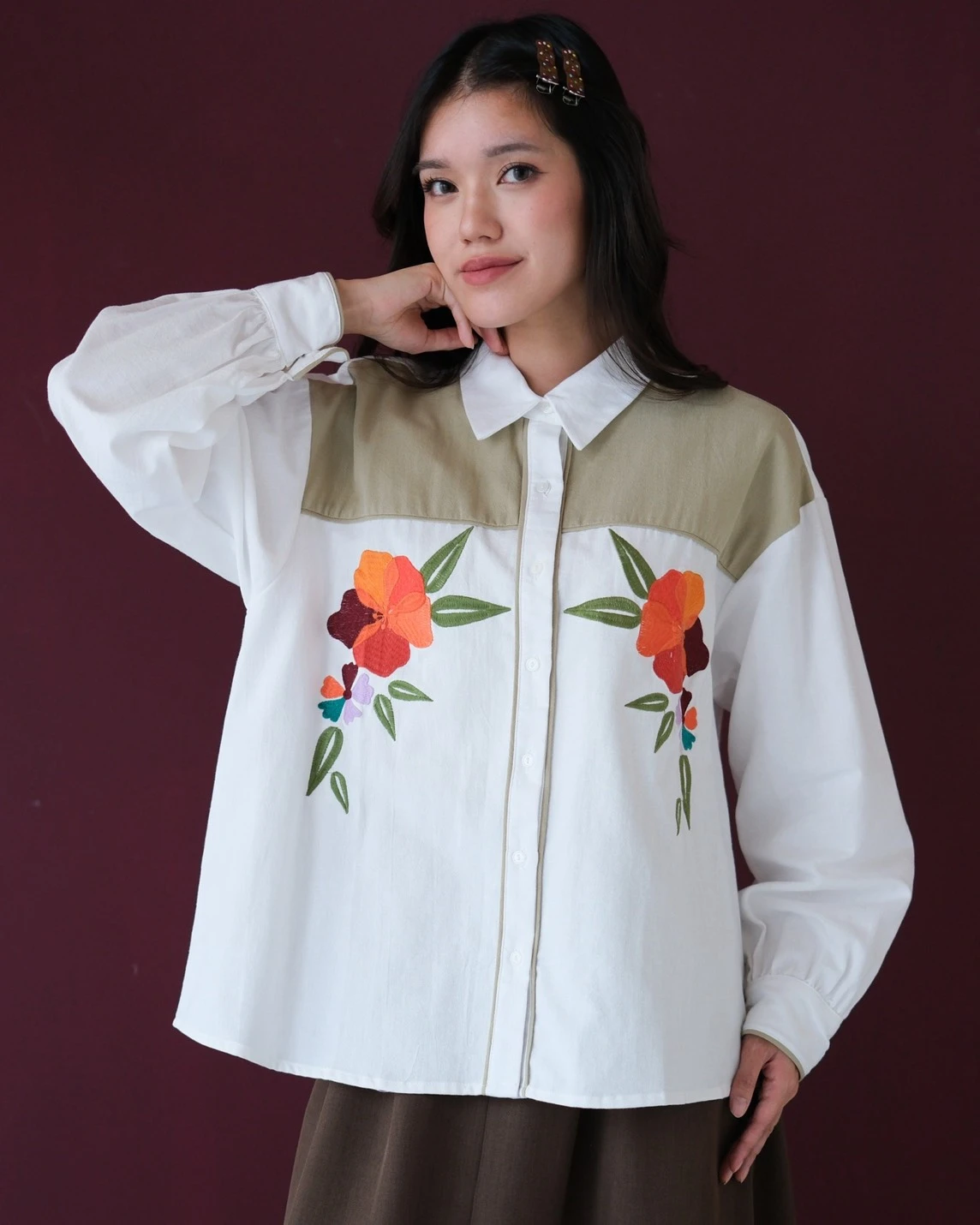 Pricia Shirt Kode 80145 Sage