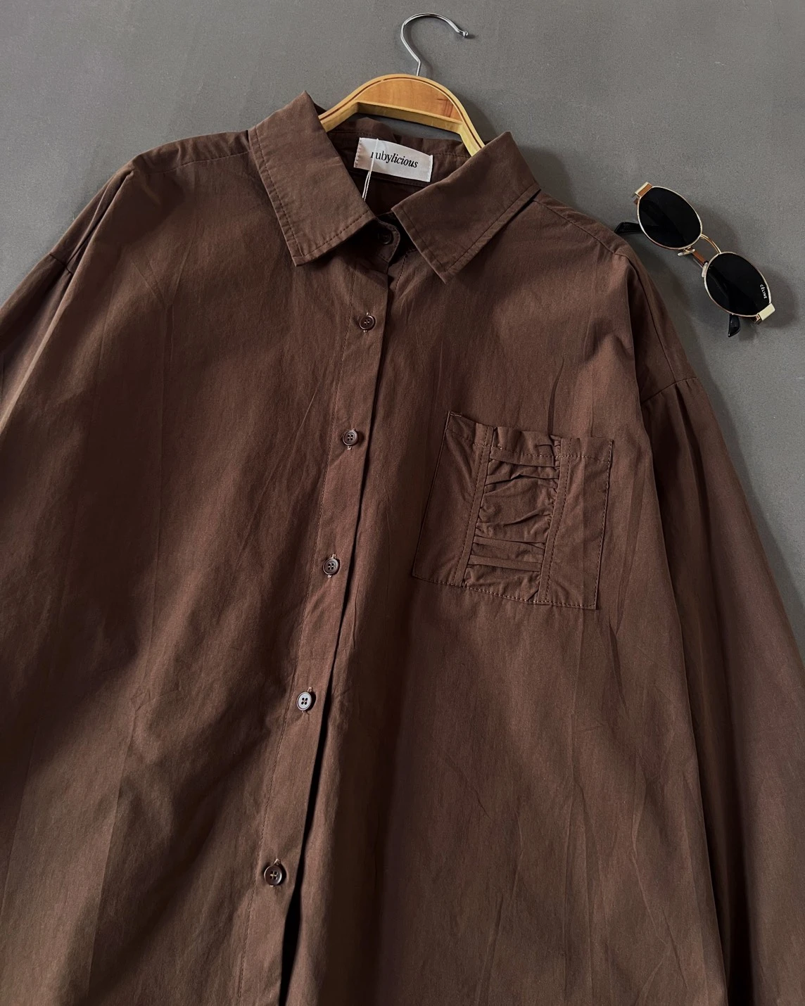 Odiva Shirt Kode 688N Coffee