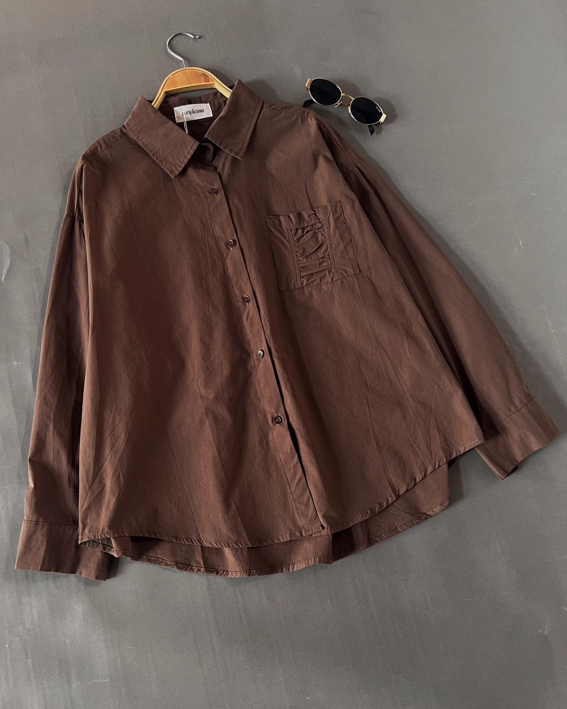 Alternative view of Odiva Shirt Kode 688N Coffee