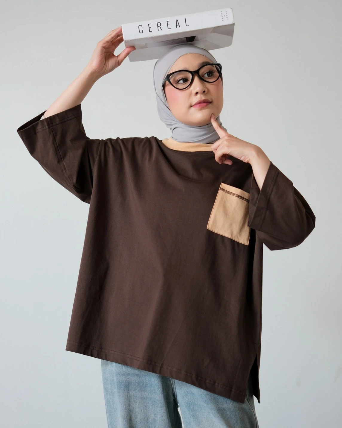 Alternative view of Renoa Boxy T-Shirt Boxy Coffee