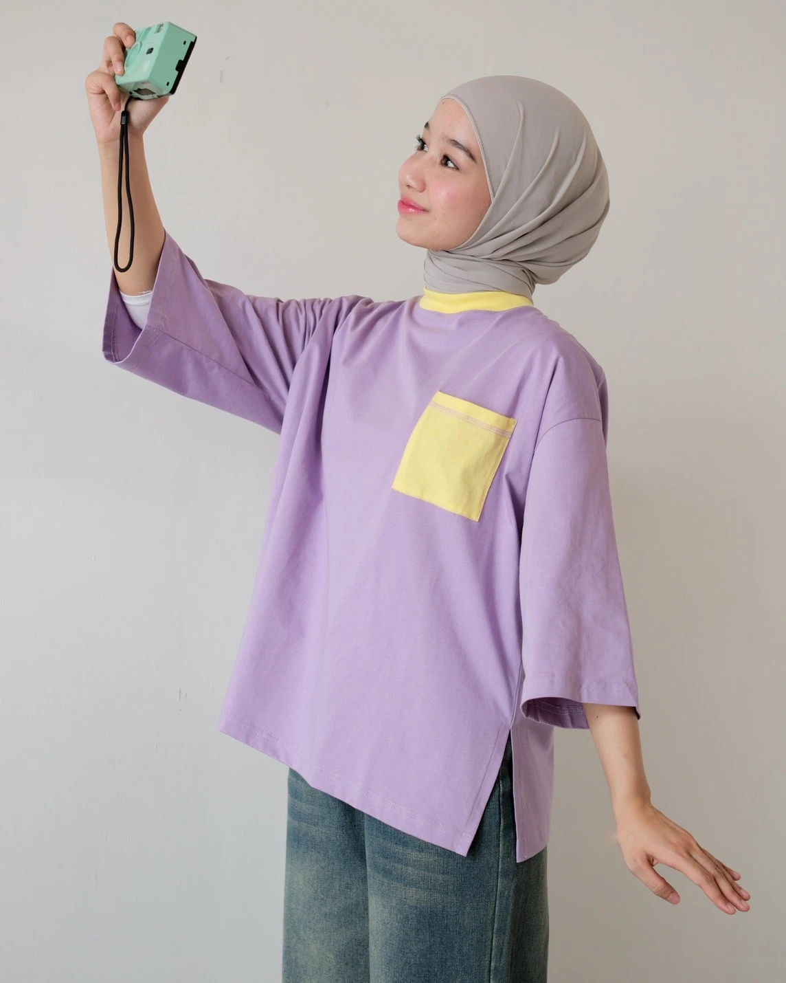 Renoa Boxy T-Shirt Boxy Purple