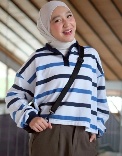 Lilou Stripe Longsleeve Navy-Bw-Blue