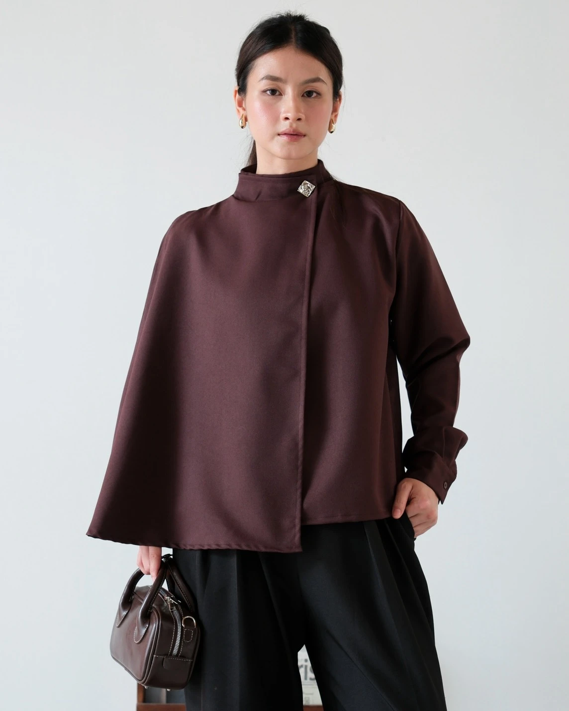 Alternative view of Agleta Blouse Kode 26326 Coffee