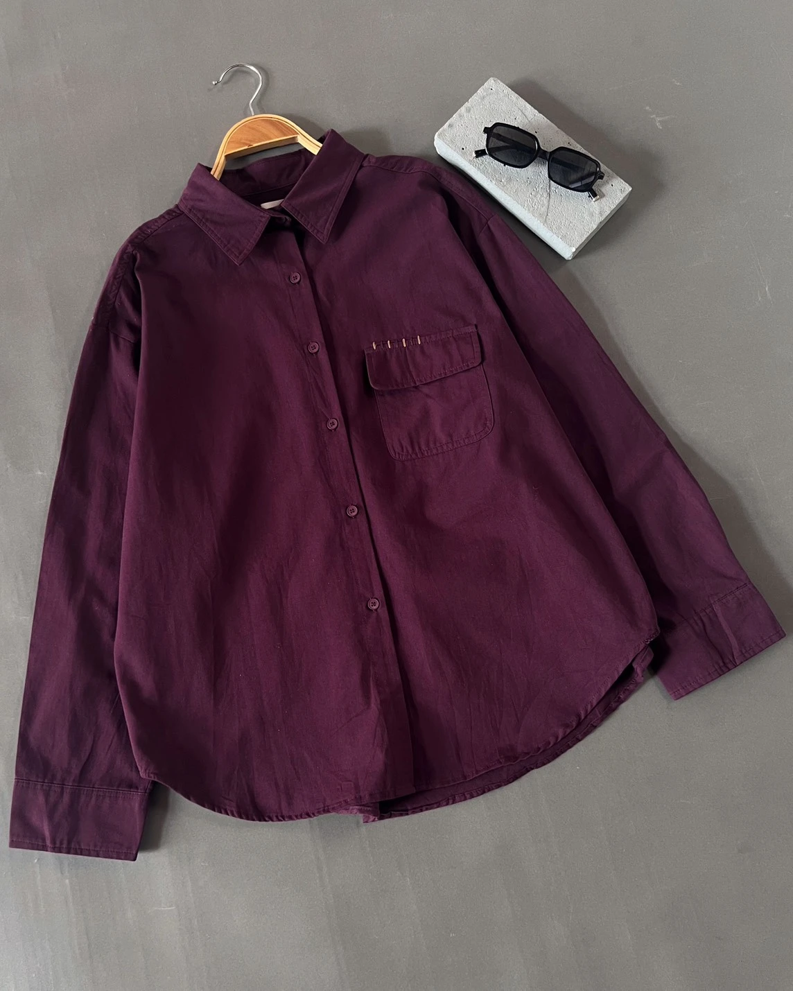 Umera Shirt Kode 77J Maroon - Image 3