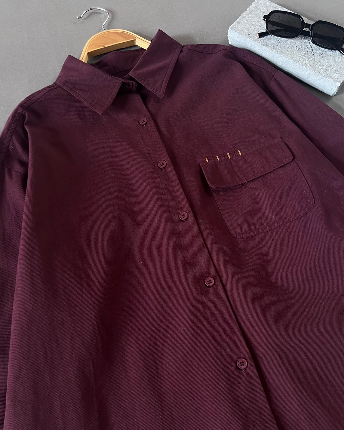 Umera Shirt Kode 77J Maroon - Image 2