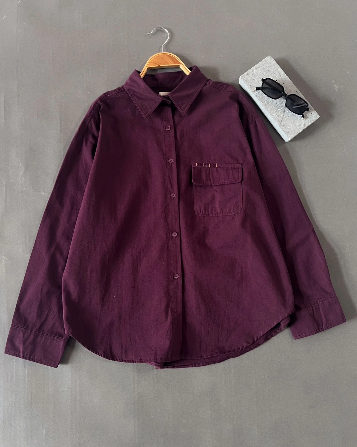 Umera Shirt Kode 77J Maroon