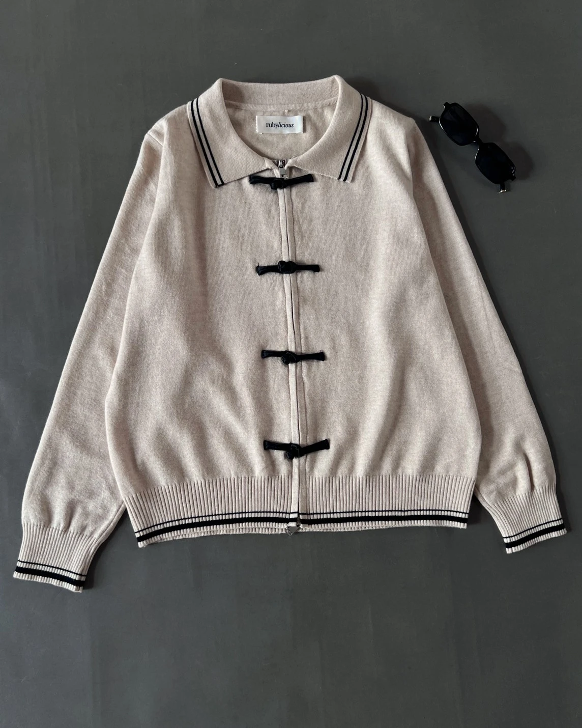 Fronia Knit Jacket Kode 294O Beige