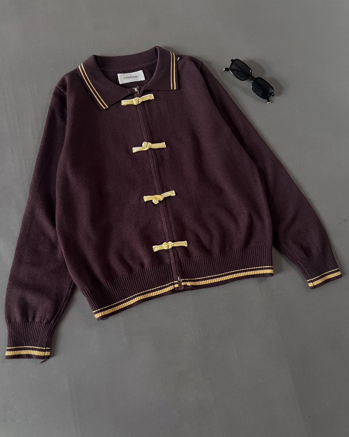 Fronia Knit Jacket Kode 294O Coffee