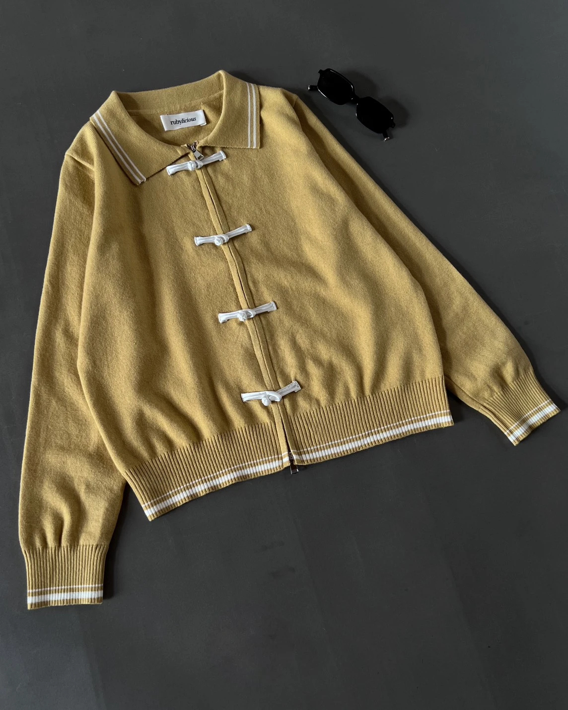 Fronia Knit Jacket Kode 294O Mustard