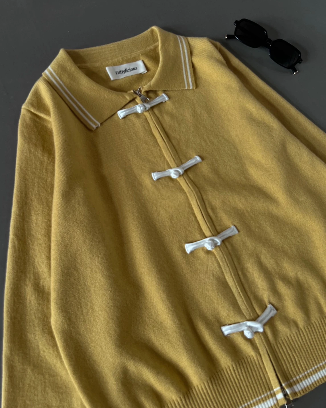 Alternative view of Fronia Knit Jacket Kode 294O Mustard