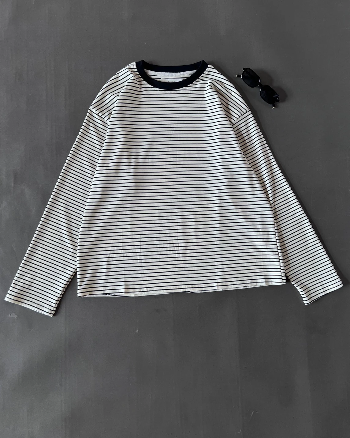 Ensley Stripe Longsleeve Kode 210P Black