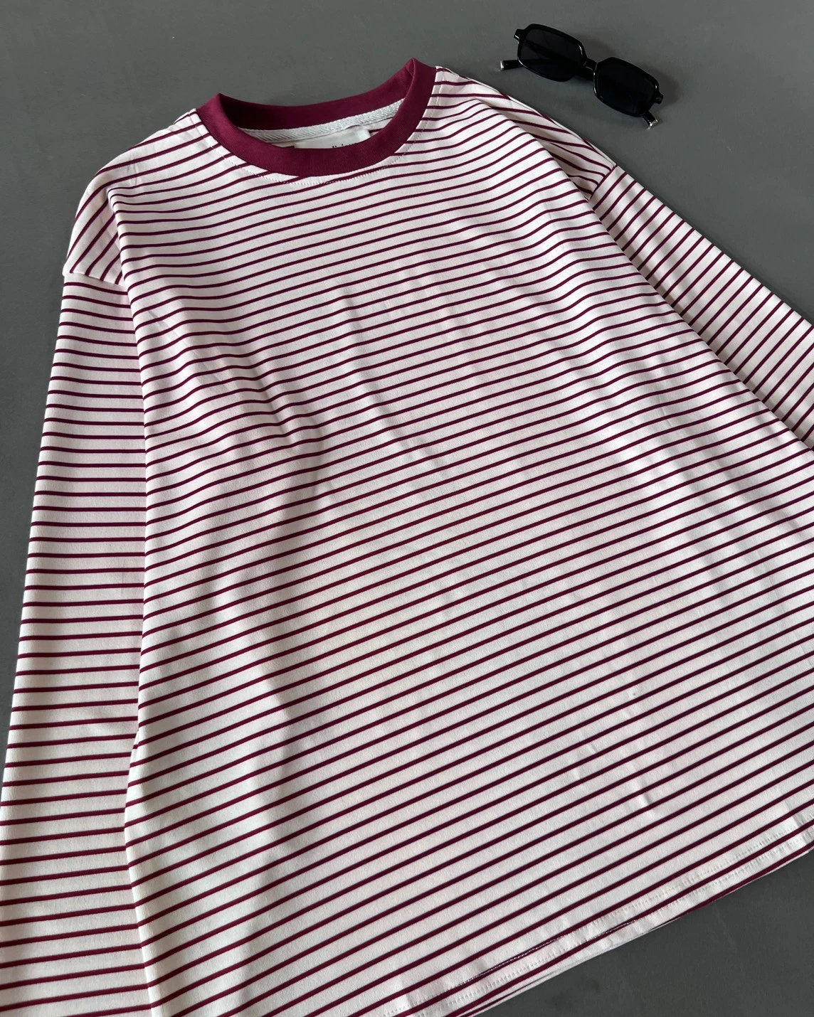 Alternative view of Ensley Stripe Longsleeve Kode 210P Maroon