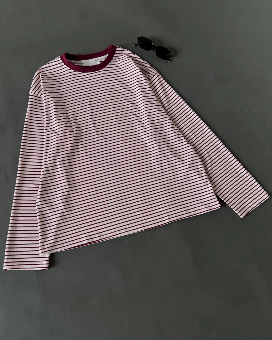 Ensley Stripe Longsleeve Kode 210P Maroon