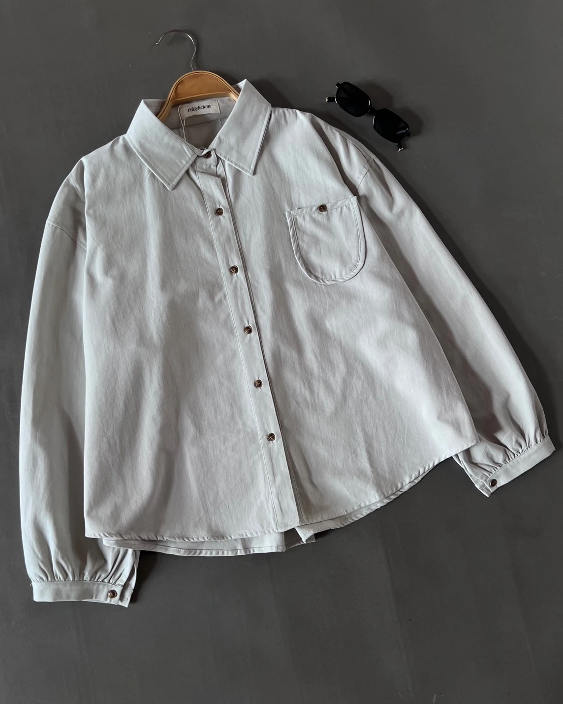 Tesya Shirt Kode 2448 Light Grey