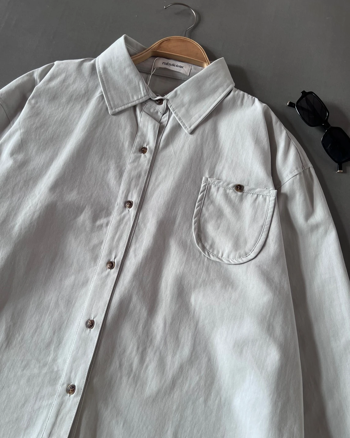 Alternative view of Tesya Shirt Kode 2448 Light Grey