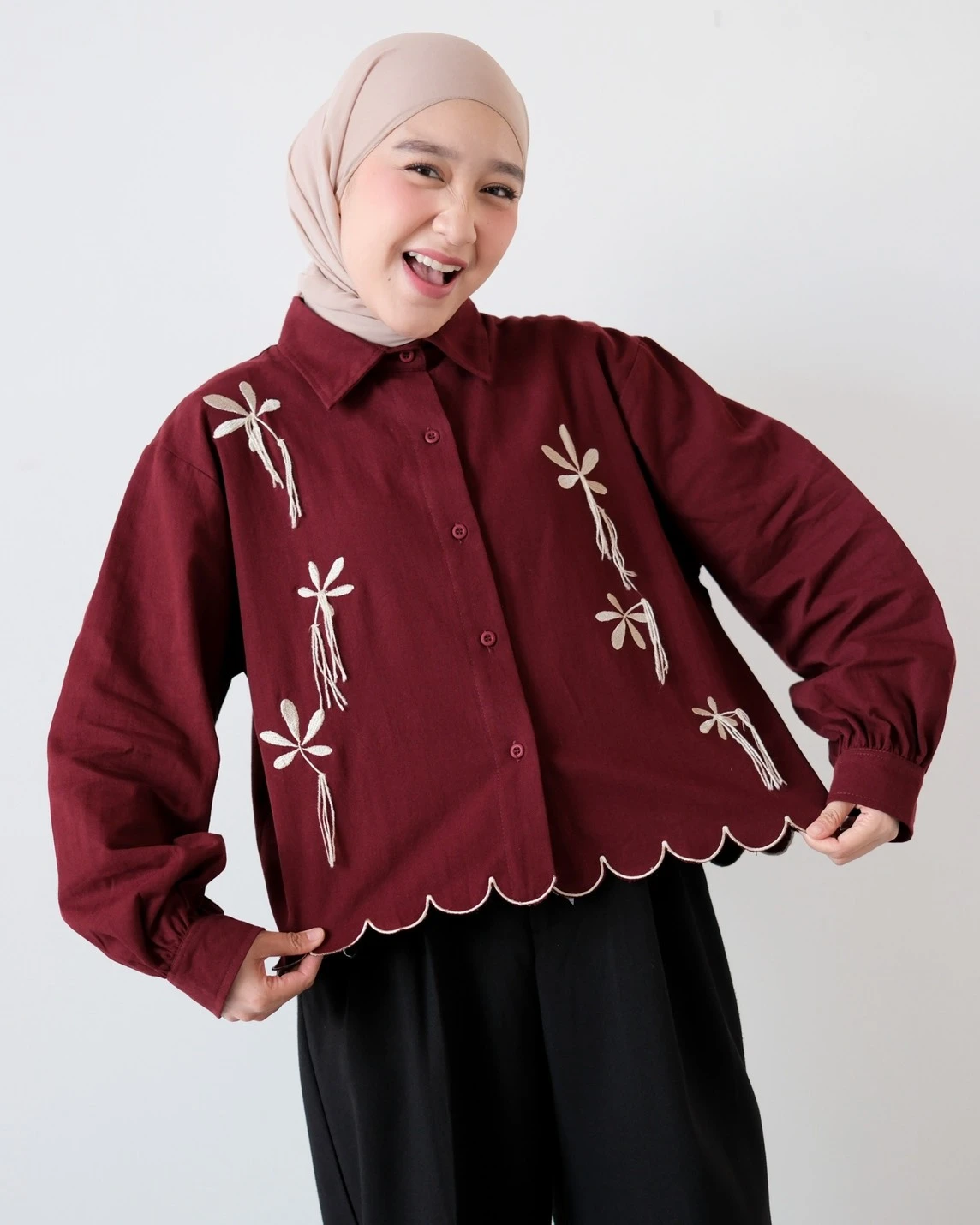 Gezca Shirt Maroon