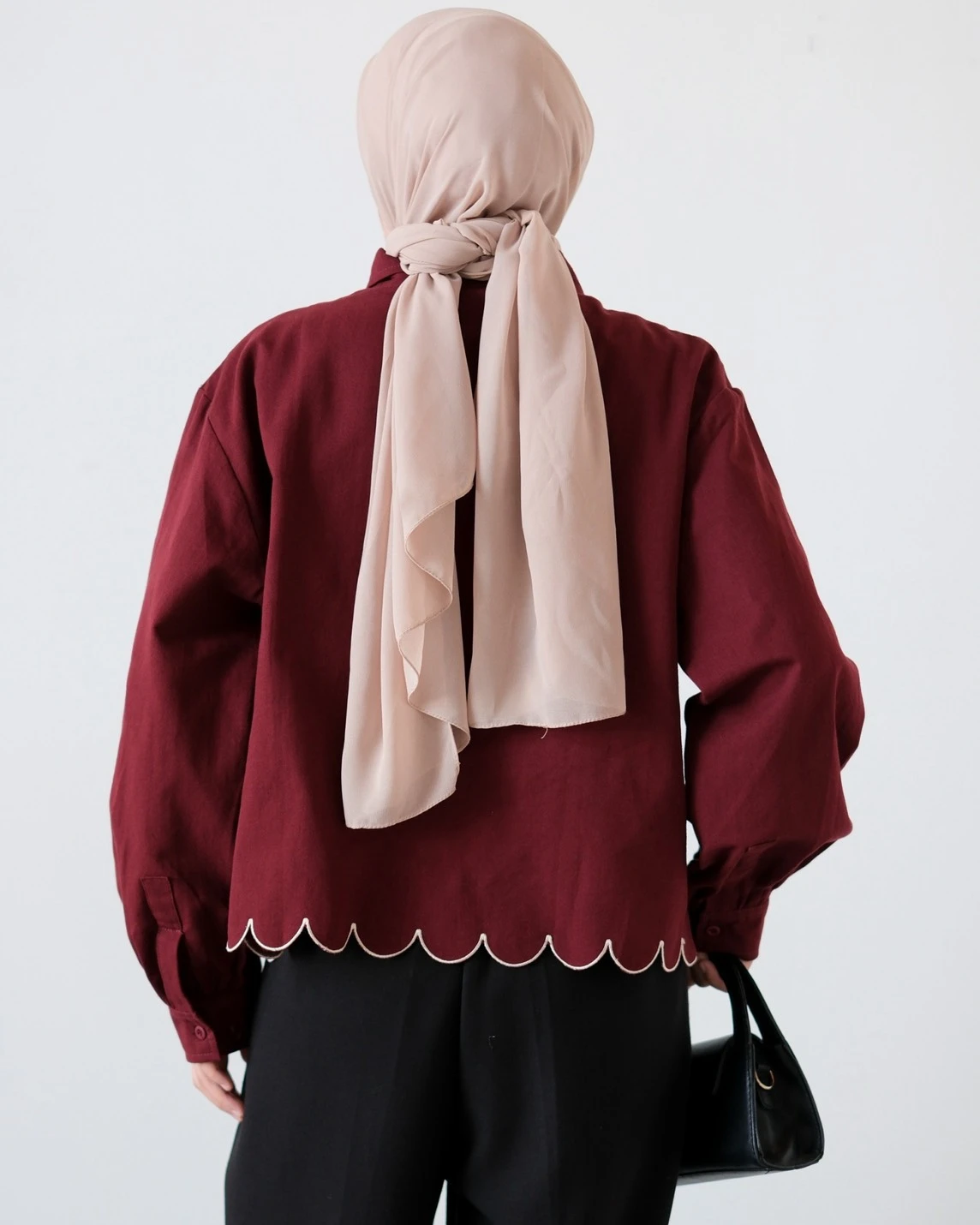Gezca Shirt Maroon - Image 3