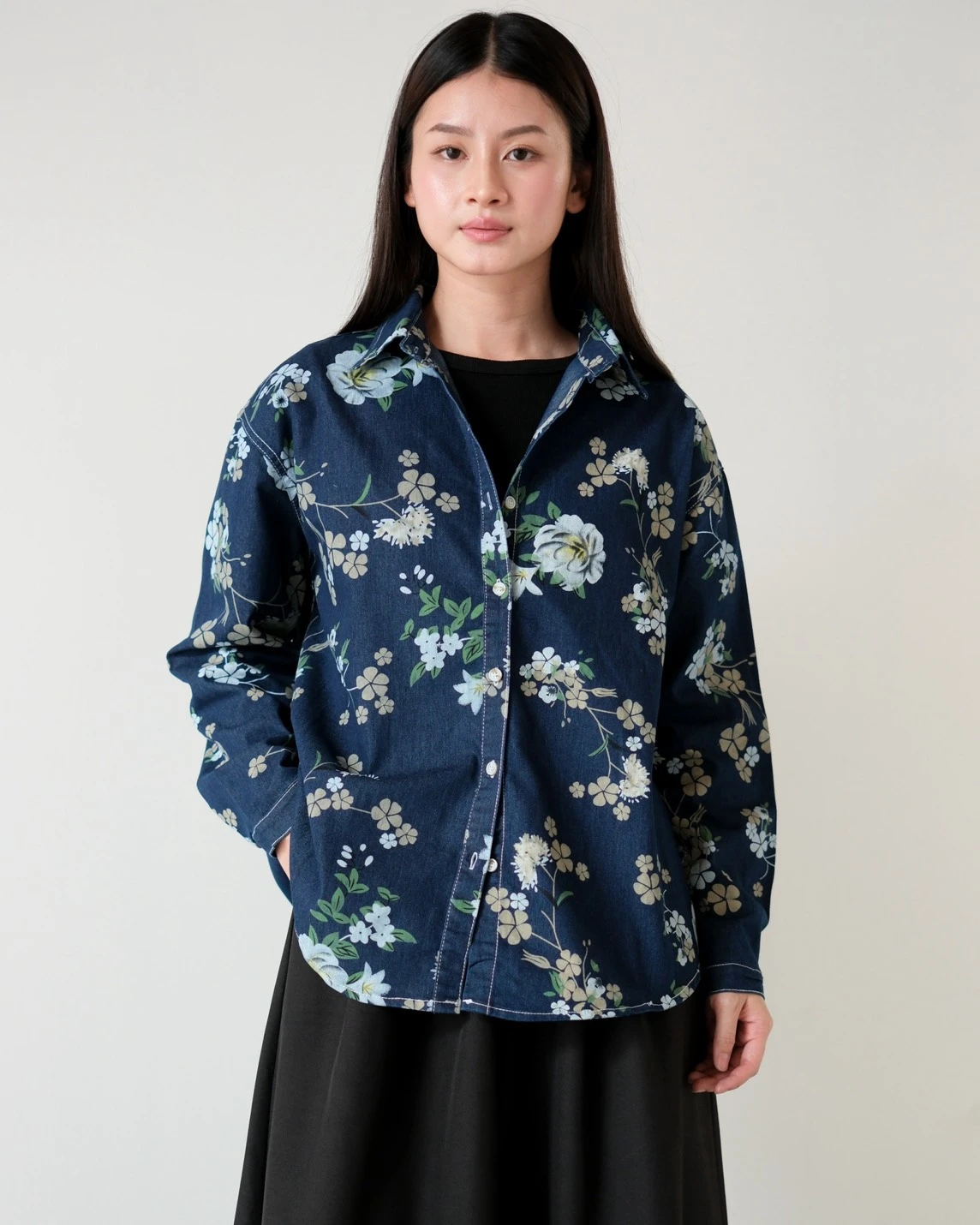 Isota Denim Shirt Kode 51N Dark Blue - Image 2