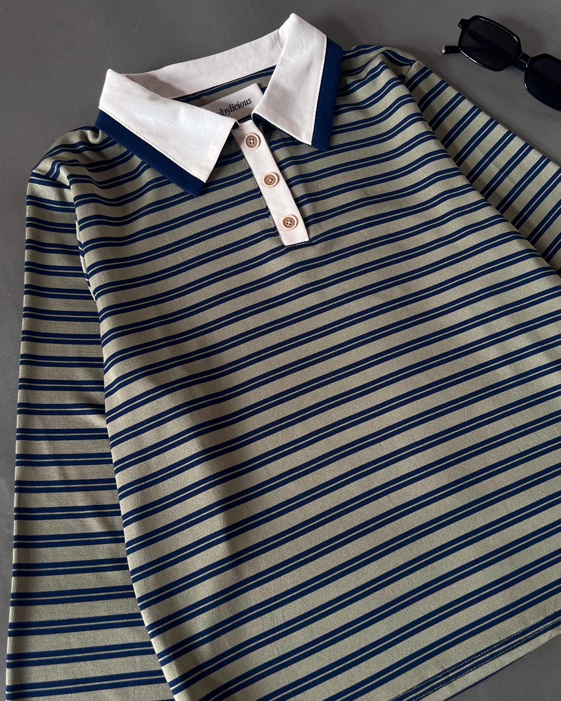 Bineta Stripe Longsleeve Kode 211P Olive