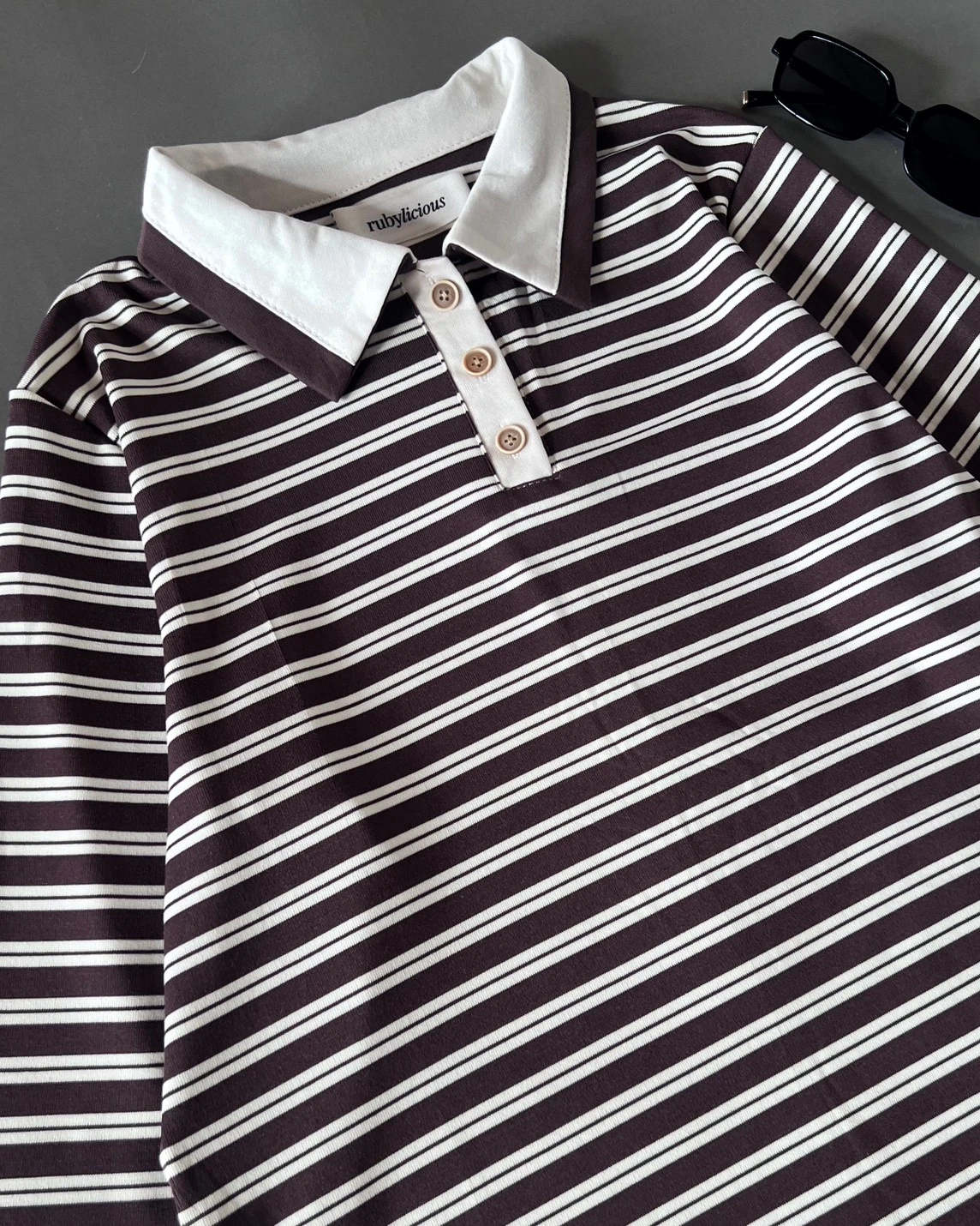 Bineta Stripe Longsleeve Kode 211P Coffee
