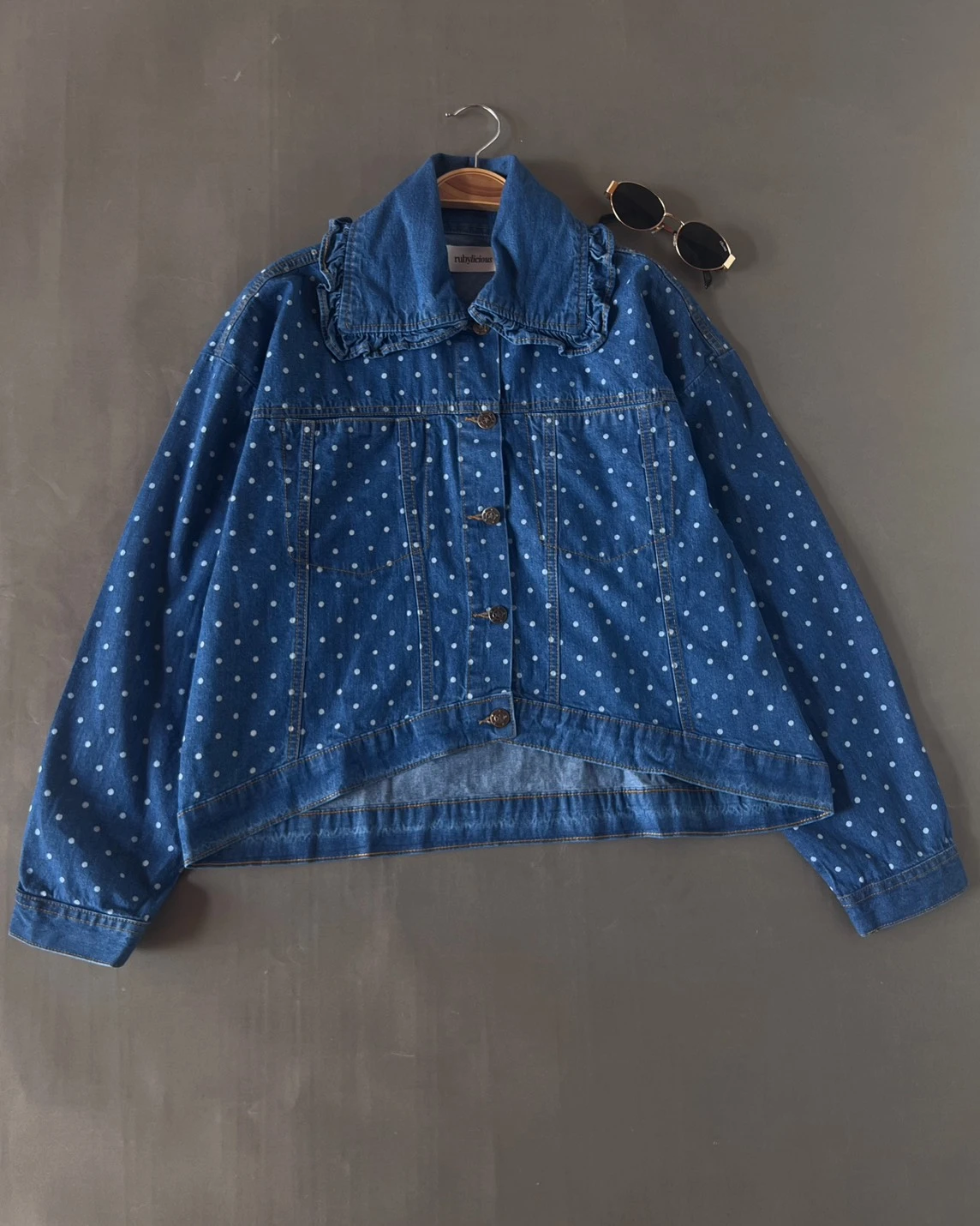 Velika Polka Denim Jacket Kode Ps1038 Medium Blue - Image 3