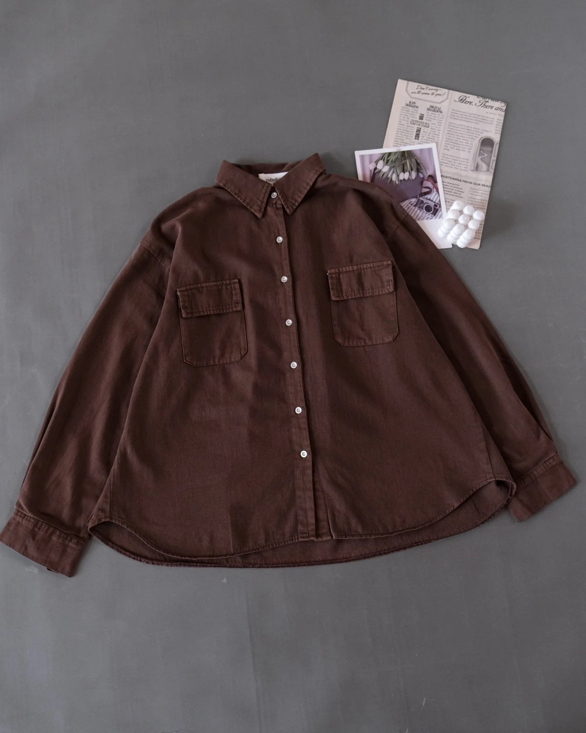 Ansya Shirt Kode 2125 Coffee