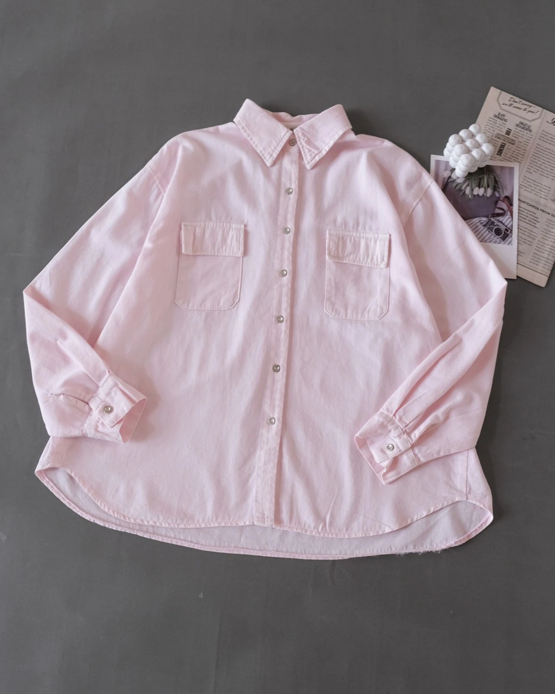 Ansya Shirt Kode 2125 Baby Pink