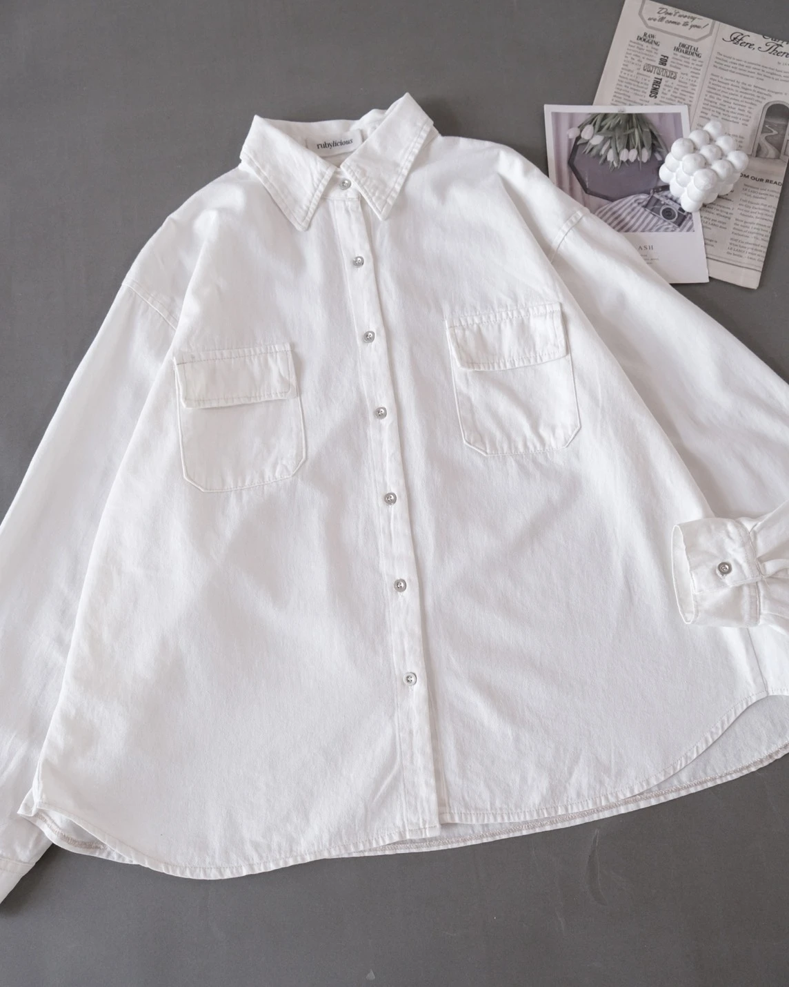 Ansya Shirt Kode 2125 Broken White - Image 3