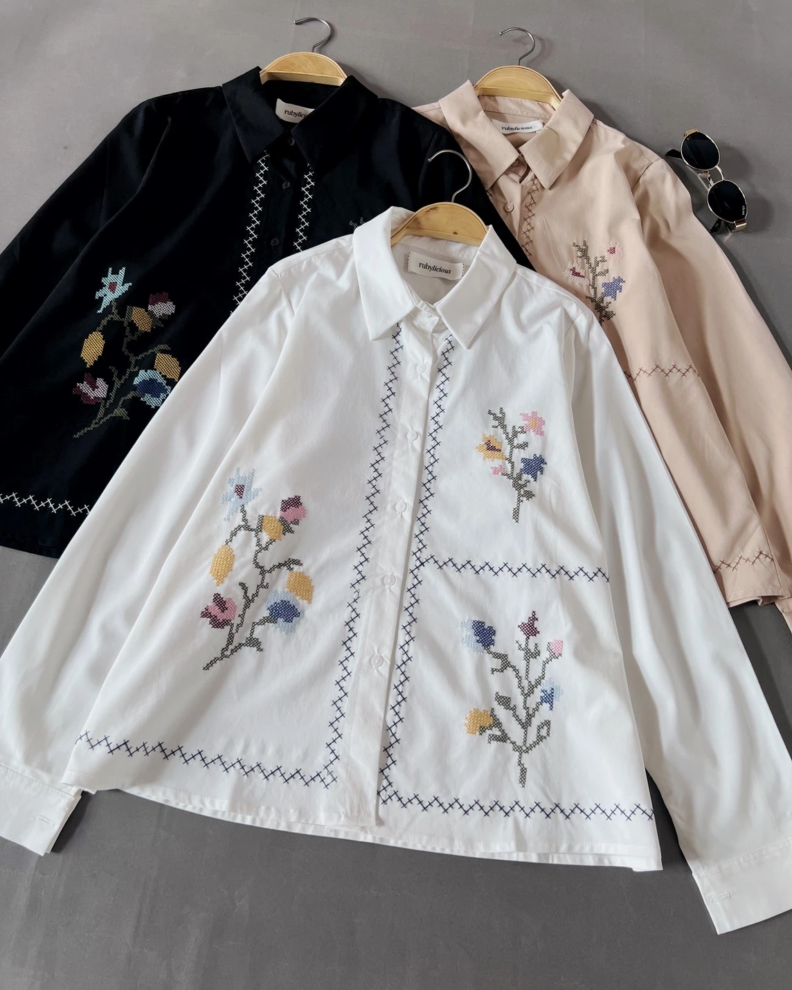 Clyda Shirt Kode 20448 Cream - Image 4