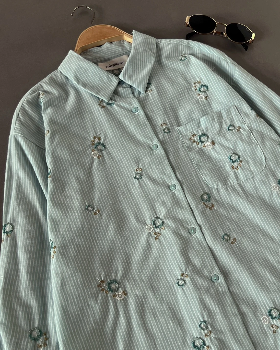 Emyro Stripe Shirt Kode 20458 Mint