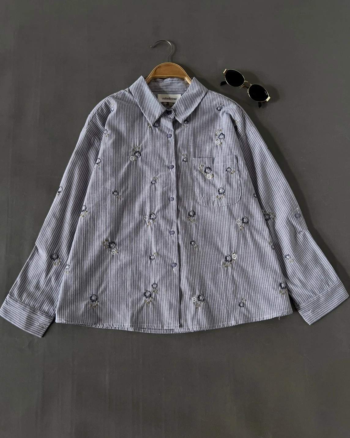 Alternative view of Emyro Stripe Shirt Kode 20458 Grey