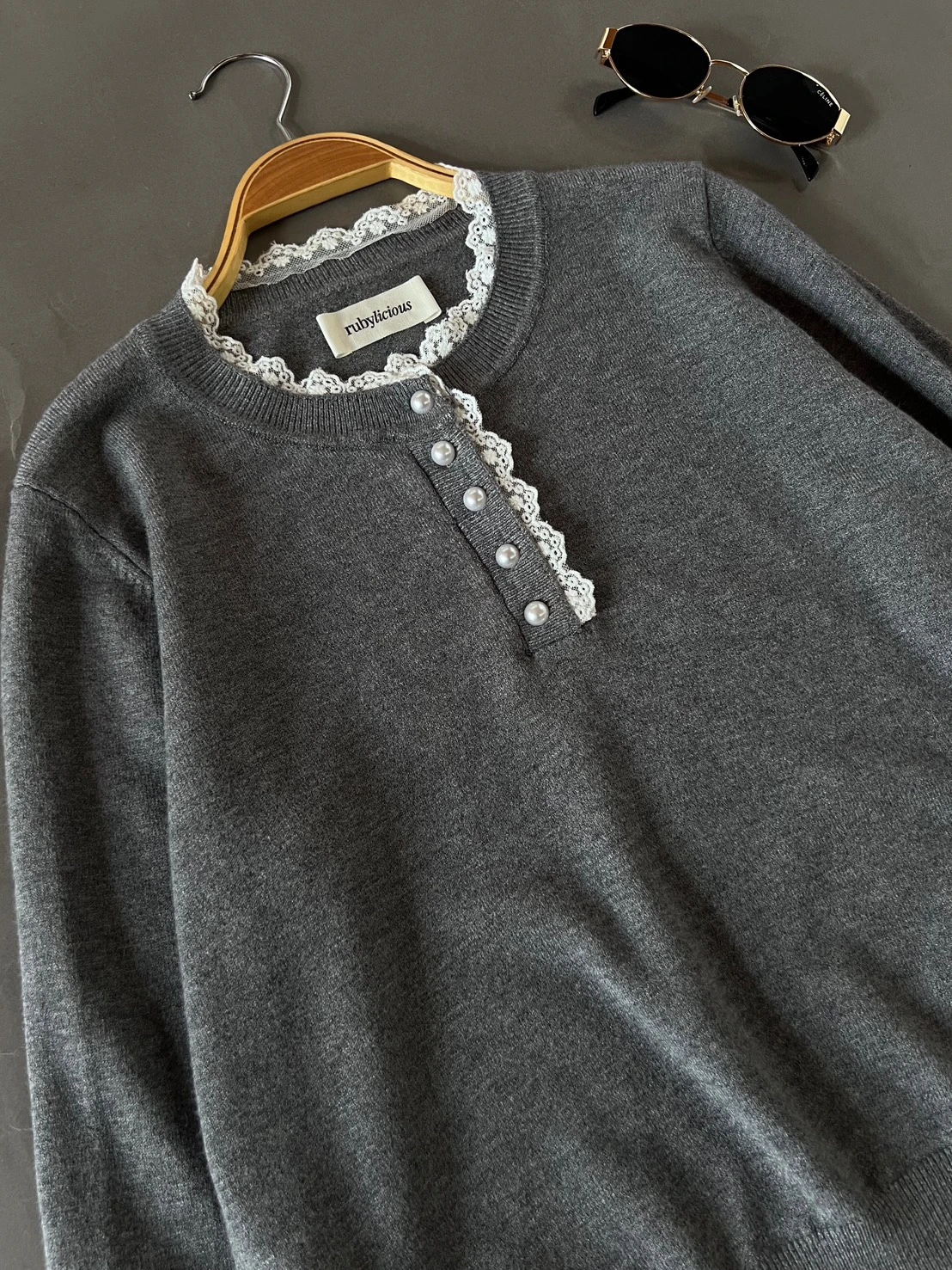 Alternative view of Eryel Longsleeve Kode 170 O Misty Grey