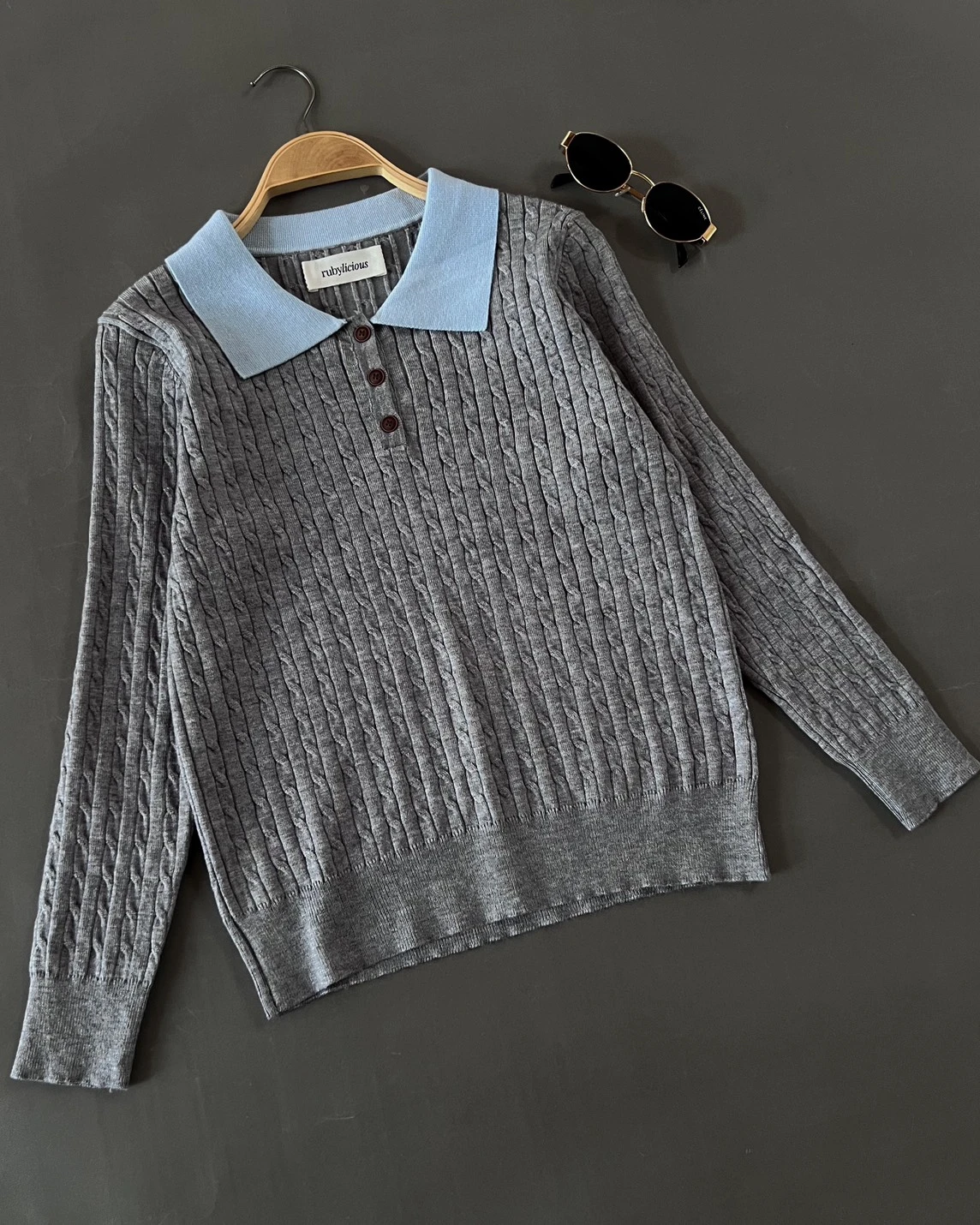 Famira Longsleeve Kode 226P Misty Grey