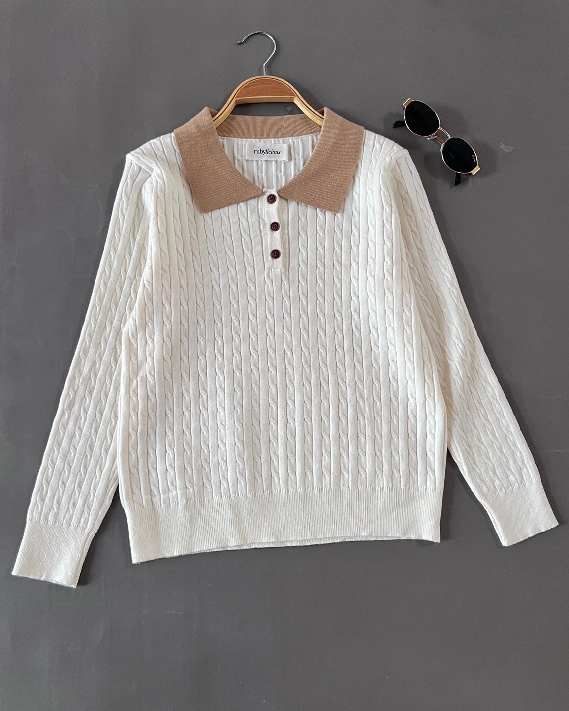 Alternative view of Famira Longsleeve Kode 226P Ivory