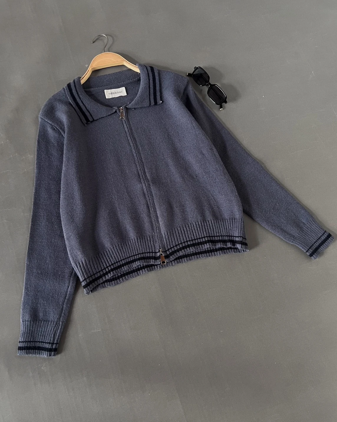Alternative view of Gayle Knit Jacket Kode 71P Dark Grey