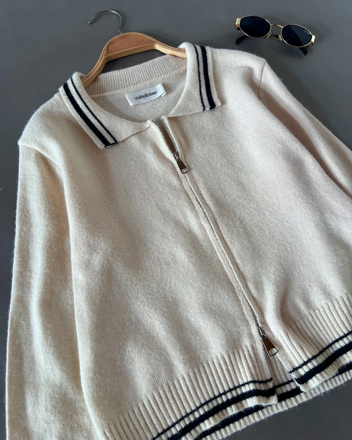 Gayle Knit Jacket Kode 71P Cream