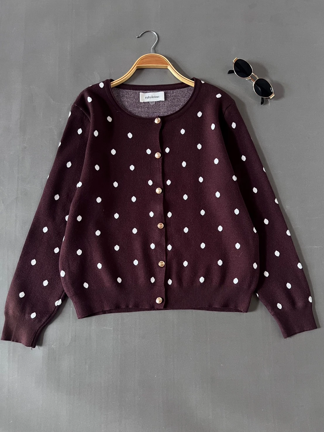Alternative view of Glica Cardi Kode 156P Coffee