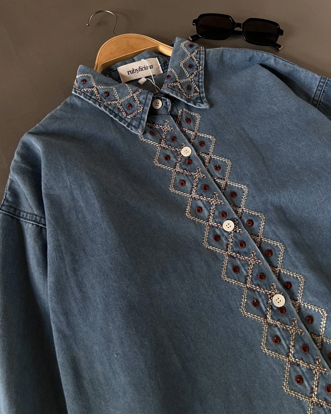 Hanzo Denim Shirt Kode 541N Light Blue