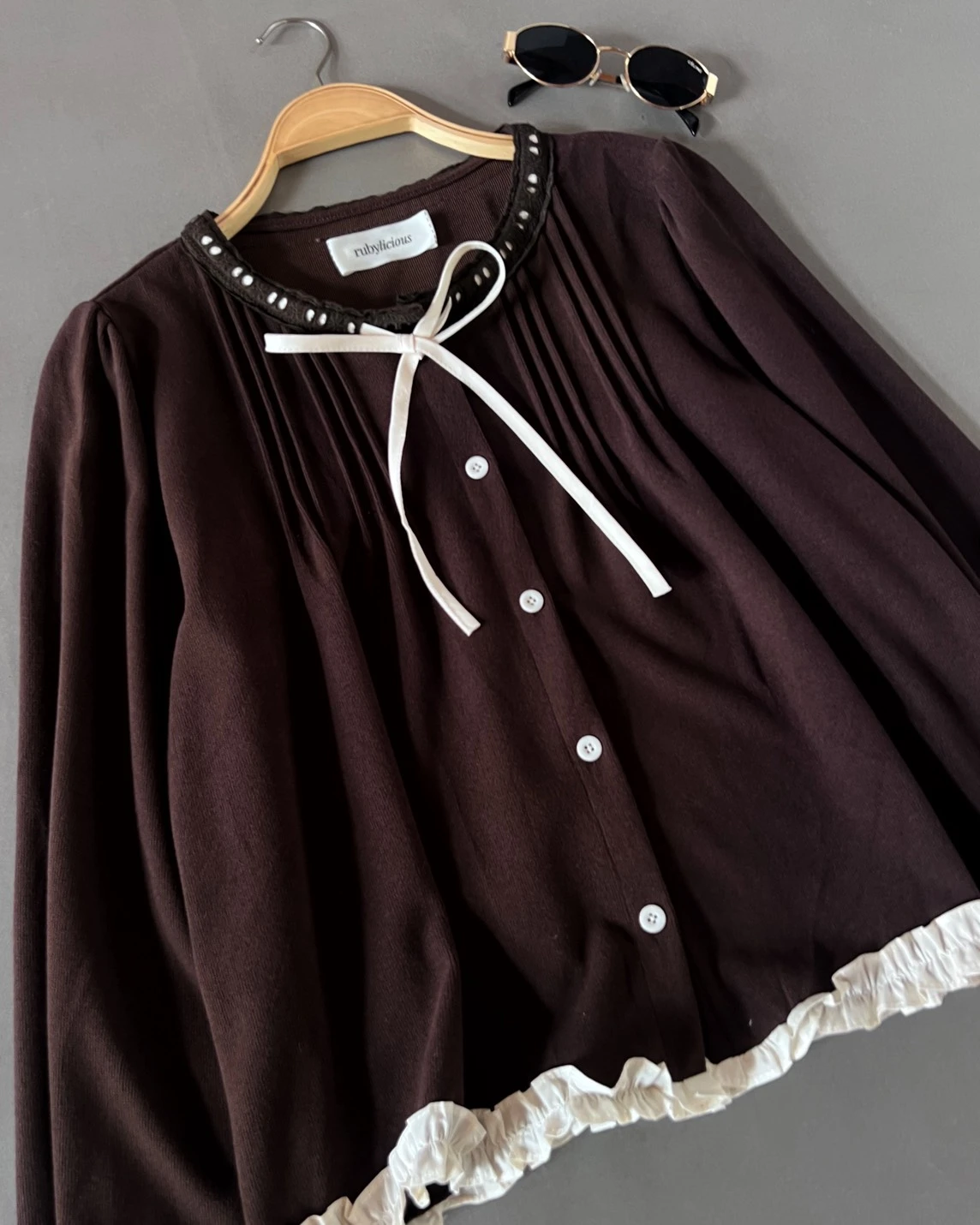 Hesva Blouse Kode 328 O Coffee
