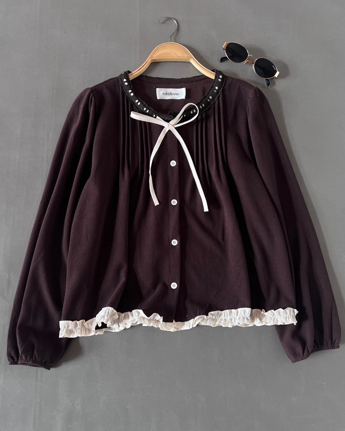 Alternative view of Hesva Blouse Kode 328 O Coffee